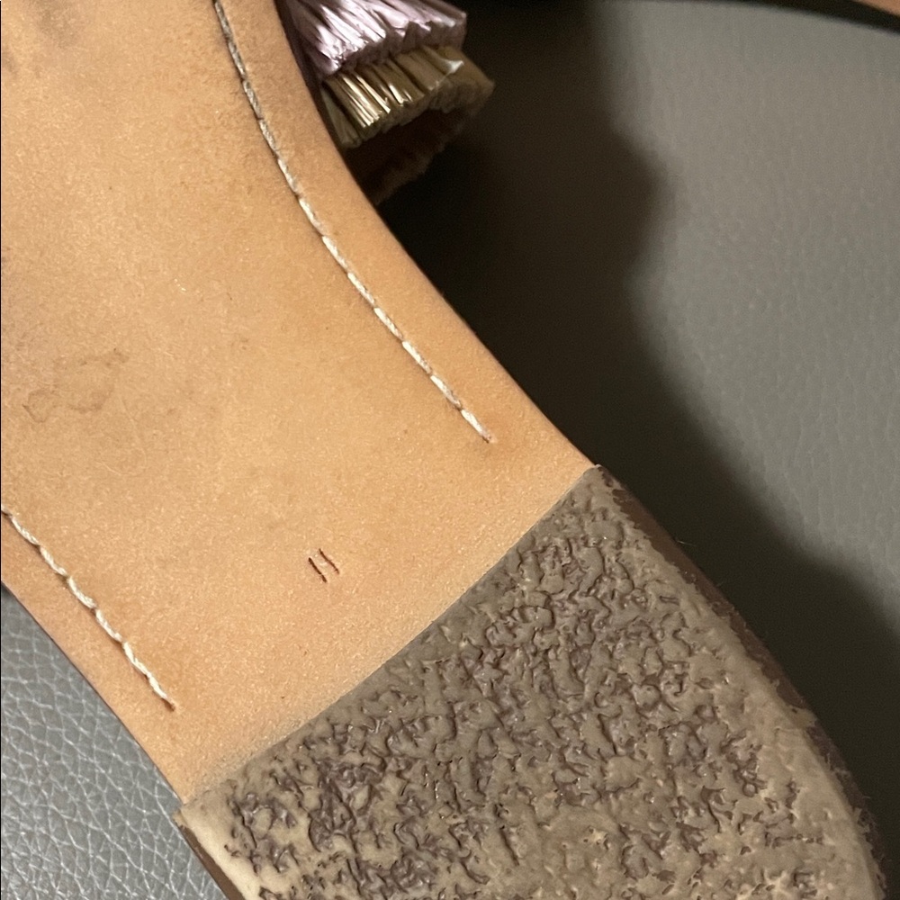 Sam Edelman Georgia Women's Lilac Raffia Slide Sandals - Picture 10 of 10